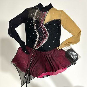 New Figure Skating Dress Girls' Ice Skating Dress Outfits Size 6(3~5T) 100~110cm